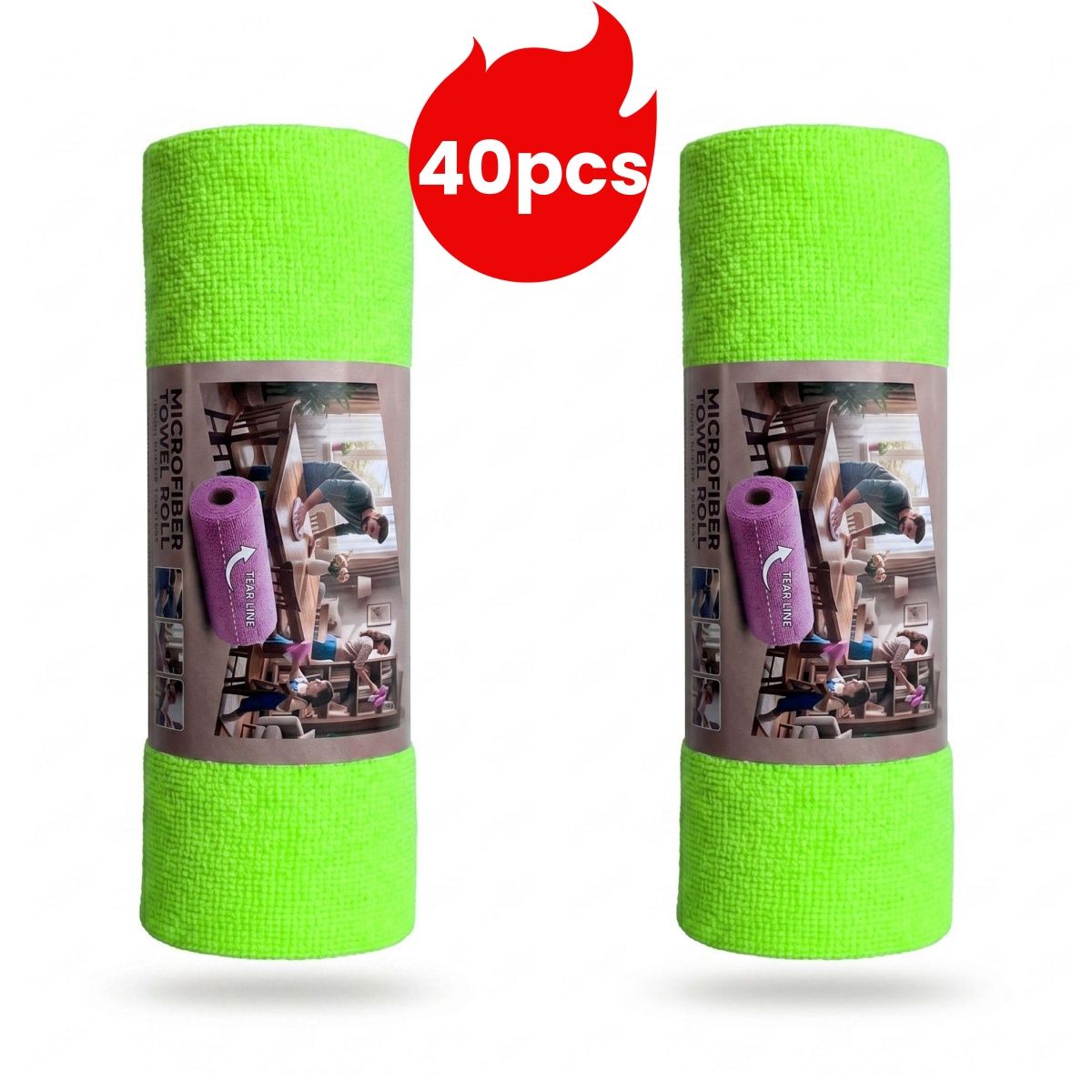 Microfiber Towel Detailing - ผ้าเช็ดรถ 40 ชิ้น/25*25 ซม., ผ้าทำความสะอาดรถยนต์, ผ้าเช็ดแบบฉีกใช้แล้วทิ้ง;
