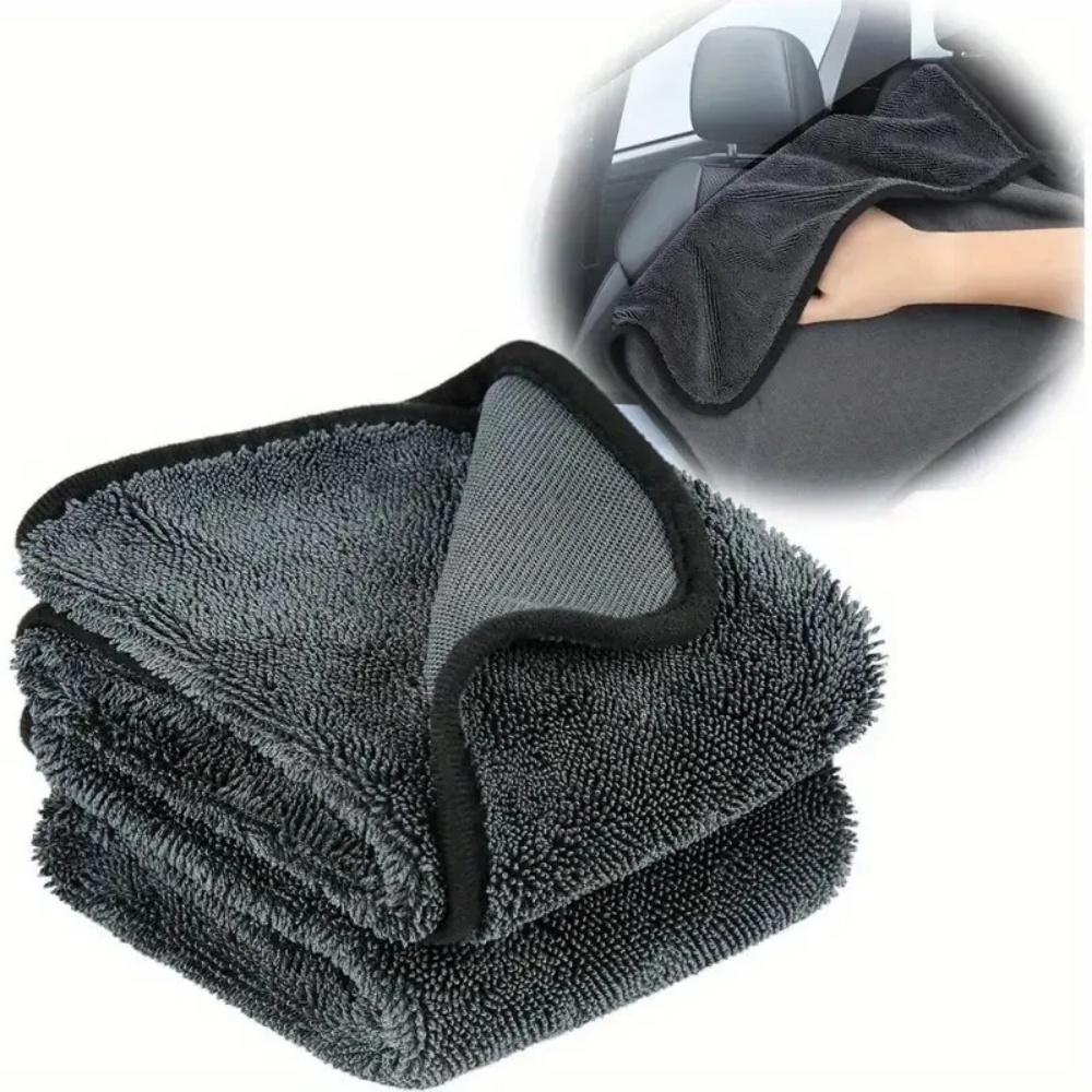 Microfiber Towel Detailing - ผ้าทำความสะอาดไมโครไฟเบอร์ดูดซับน้ำได้ดีเยี่ยม - ผ้าขนหนูเนื้อนุ่ม ทนทาน และแห้งเร็ว สำหรับใช้ในรถยนต์