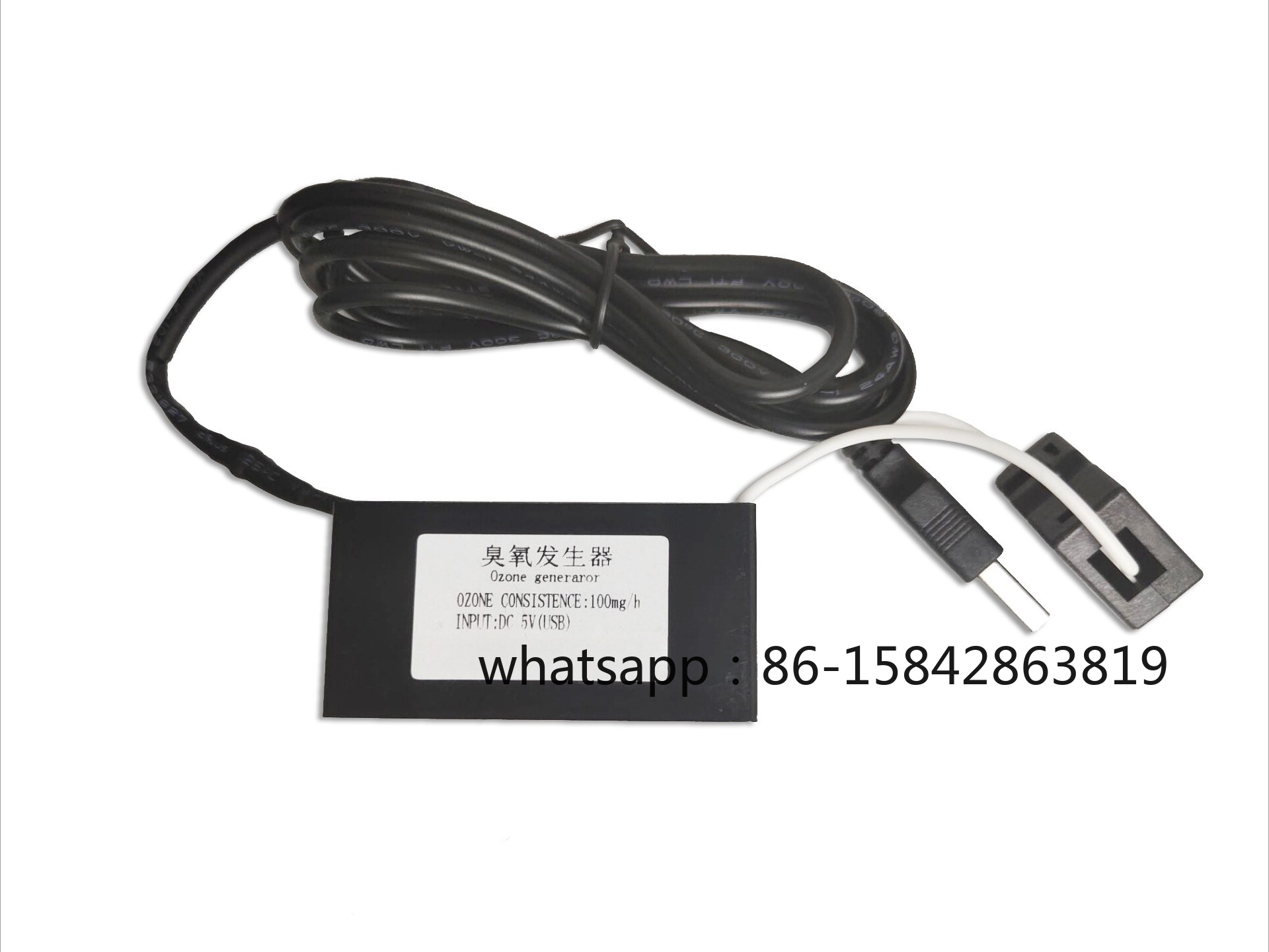 Odor Eliminator Car - เครื่องกำเนิดโอโซนขนาดเล็กแบบพกพา 5V USB สำหรับกำจัดกลิ่นในรถยนต์ ตู้เย็น ตู้รองเท้า