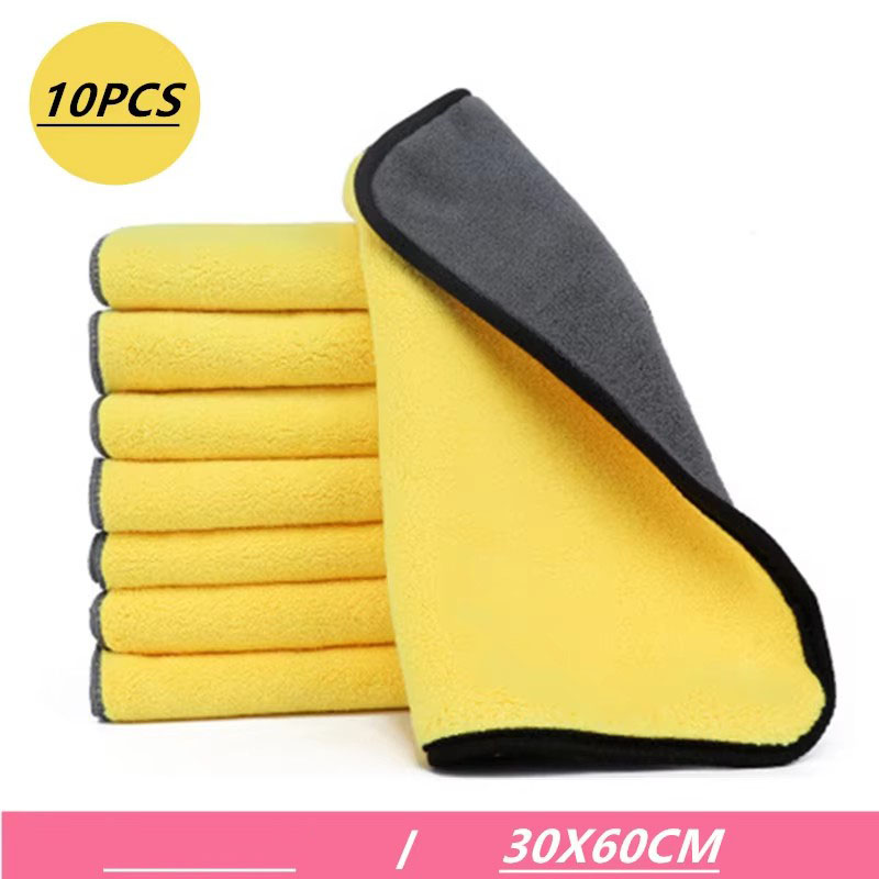 Microfiber Towel Detailing - ผ้าไมโครไฟเบอร์สำหรับล้างรถ 1/3/5/10 ชิ้น ผ้าเช็ดทำความสะอาดรถยนต์ ผ้าเช็ดแห้ง ผ้าดูแลรักษารถยนต์