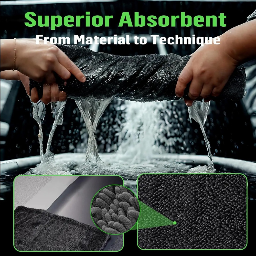 ผ้าทำความสะอาดไมโครไฟเบอร์ดูดซ - Microfiber Towel Detailing บทวิจารณ์และราคา