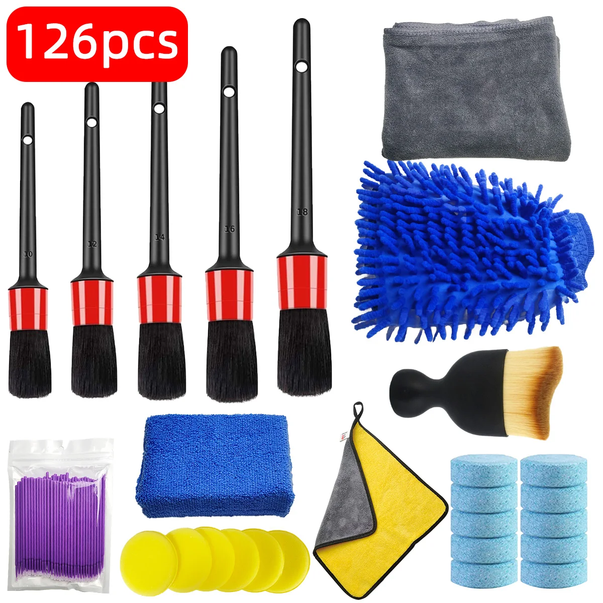 ชุดทำความสะอาดรถยนต์ 126 ชิ้น  - Dirt Brush Interior บทวิจารณ์และราคา