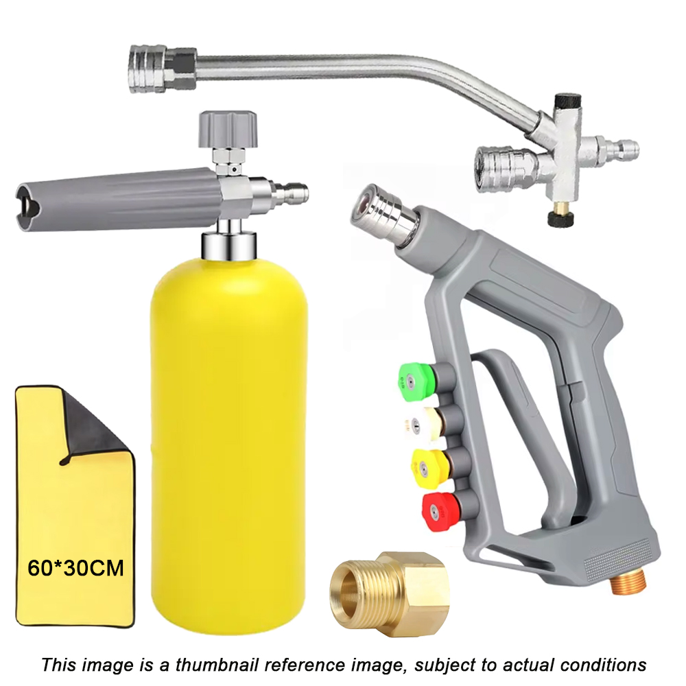 5000psi แรงดันสูงปืนฉีดน้ําล้า - Foam Cannon Car Wash บทวิจารณ์และราคา