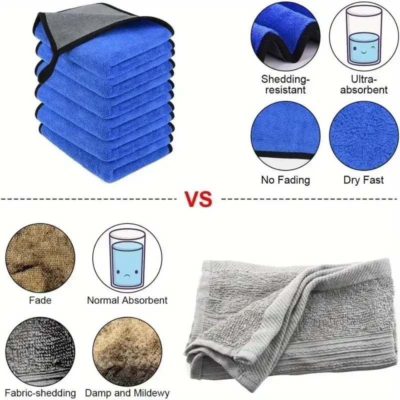 ผ้าไมโครไฟเบอร์สำหรับทำความสะอ - Microfiber Towel Detailing บทวิจารณ์และราคา