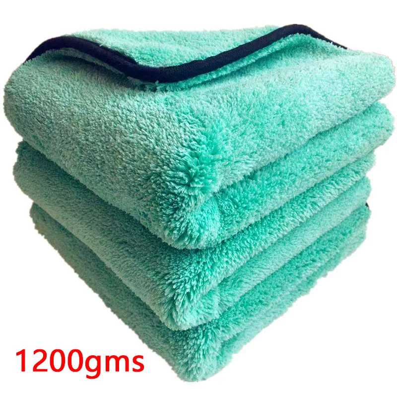 1200GSM ล้างรถผ้าขนหนูไมโครไฟเ - Microfiber Towel Detailing บทวิจารณ์และราคา
